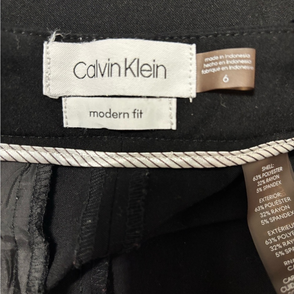Calvin Klein Black Modern Fit Trousers